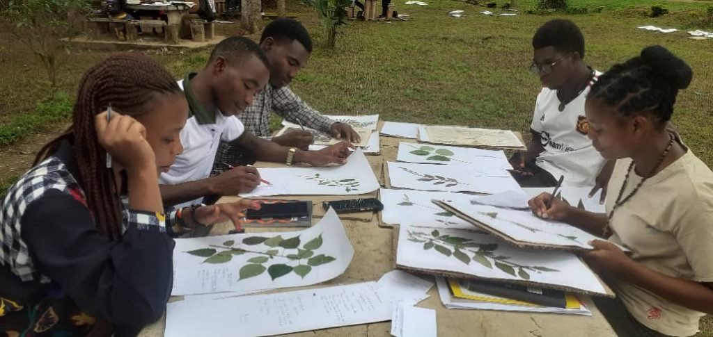 Students Preparing Herbaria